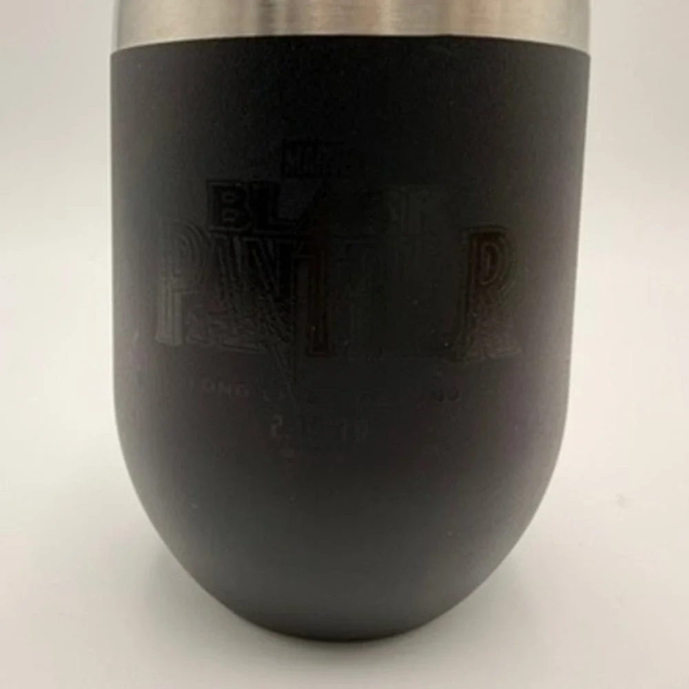 Marvel Black Panther‎ Tumbler Unisex 12oz Black Insulated Stainless Steel